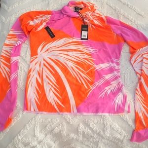 Women's AFRM XL mesh turtleneck top